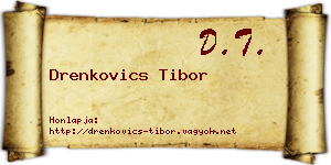Drenkovics Tibor névjegykártya